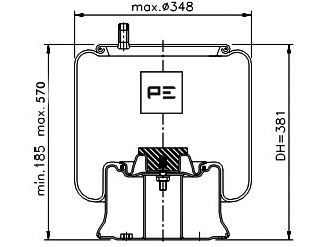 PE AUTOMOTIVE Metallipalje, ilmajousitus 084.199-71A